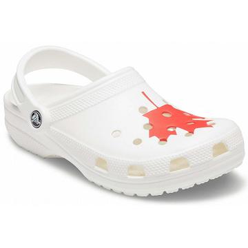 Zuecos Crocs Classic Canadian Flag Hombre Blancos | Mexico 0779NWYB